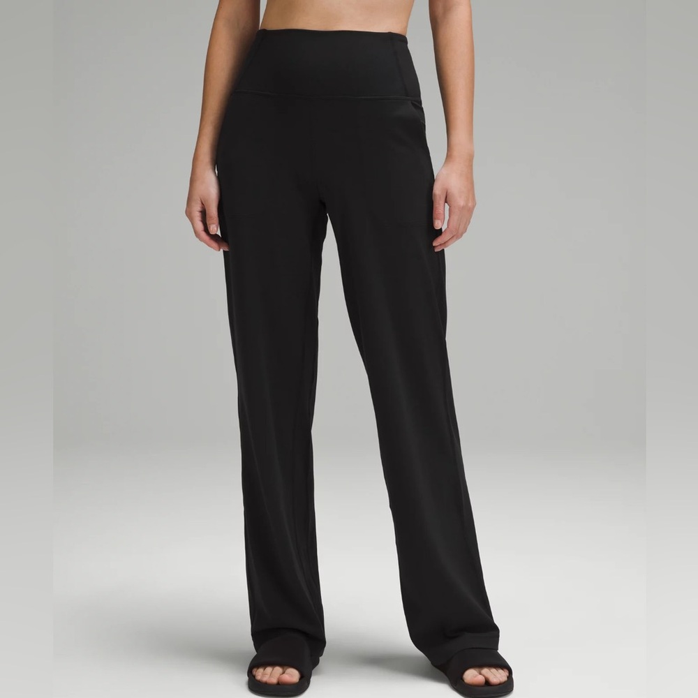 lululemon athletica Black Wide Leg Pants